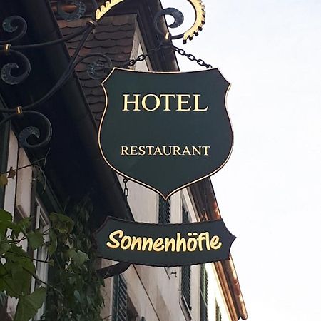 Hotel & Restaurant Sonnenhoefle Sommerhausen Dış mekan fotoğraf