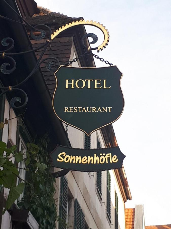 Hotel & Restaurant Sonnenhoefle Sommerhausen Dış mekan fotoğraf